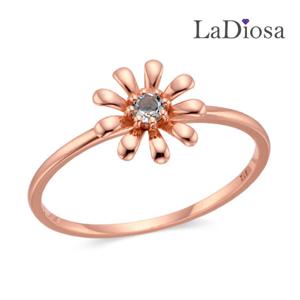 라디오사 18K 아쿠아마린 여성반지 G18D-7897RM