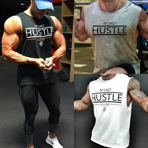 [파파브로]남성 헬스장 짐웨어 머슬 나시 LD-TS5-QLD1259-그레이