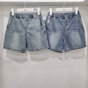 [행텐주니어]사방스판 밴딩 4부 청 반바지14520-156-402-10