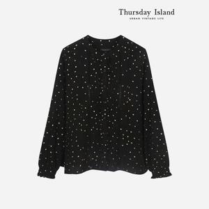 [Thursday Island] 골드 도트 블라우스(T236MBL534W)