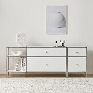 지베스 무디 모듈 높은 거실장 수납 1600 선반형