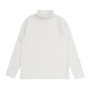 [블루테일]슬림 화이트 목폴라 티셔츠AYH1TS07WT