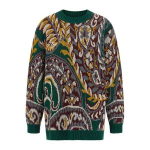 에트로 자카드 패턴 울 스웨터 WRKE0347AQ297 S9890