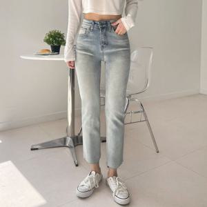 여성청바지 스판 일자 데님 팬츠 UJB-19045