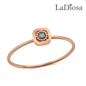 라디오사 18K 청다이아 여성반지 G18D-950RM