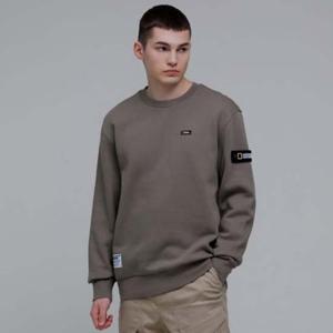 [내셔널지오그래픽 (행사)]폴리카터 스몰 로고 풀기모 맨투맨 N234USW050