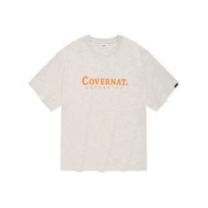 M 커버낫반팔티 CQK CO2402ST02-OT 어센틱 로고 티셔츠 오트밀
