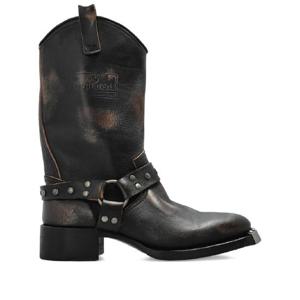 25 FW 디스퀘어드2 스터드 레더 바이커 부츠 ABM016020400001 TP441725013