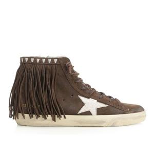 골든구스 프린지 글리터 스타 하이탑 스니커즈 GWF00903 F00725