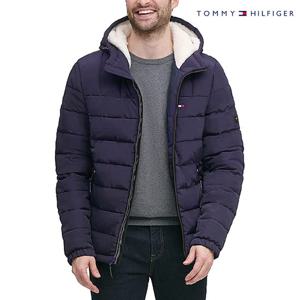 [타미힐피거] 패딩 셰르파 후드 점퍼 (KJO0905A-K)