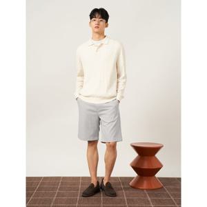 [25FW 신상] [빈폴멘] 화섬 하프 팬츠 - 라이트 그레이 (BC5725C422)