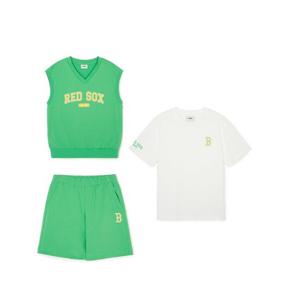 MLB 키즈 바시티 3PCS 반팔 세트 A7 7AS1V0343 43YGS