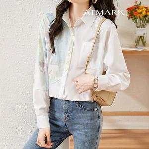 ATMARK (77까지)숄더패치그래픽셔츠_AA56SH005G