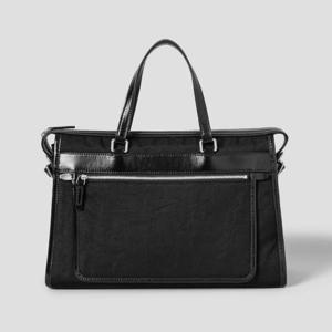 [빈폴] 라인 나일론 콤비 토트백 - 블랙 BE58DD3M045