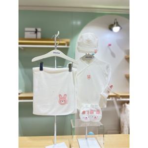 압소바HM 베핑코튼모달 속싸개바디슈트신생모손싸개 4종세트 (A3A2D10110)