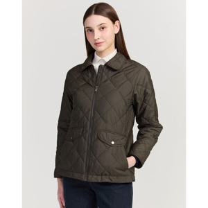 닥스 골프 여성 25FW PREMIUM 카키 경량 퀼티드 중힙 점퍼 DNJU5D712K2