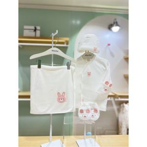 압소바HM 베핑코튼모달 속싸개배냇저고리신생모손싸개 4종세트 (A1A2D10104)