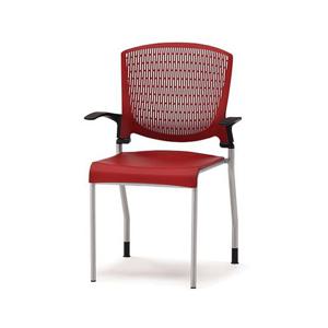 알파고정-레드.레드 학생의자 사무용의자 고정의자 컴퓨터의자 다용도의자