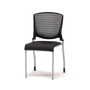 알파고정쿠션-블랙.블랙천 학생의자 사무용의자 고정의자 컴퓨터의자 다용도의자