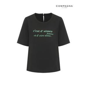 [꼼빠니아][꼼빠니아]레터링 베이직 티셔츠-CF22TT9101364C