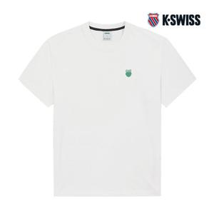 [케이스위스] (KS7_1KSTSFU901_WH_) 플렉스에어 쉴드 로고 반팔 티 1KSTSFU901_WH