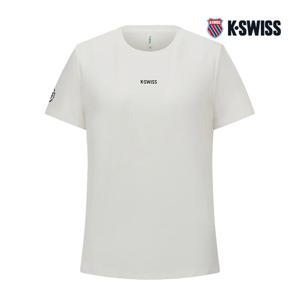 [케이스위스] (KS7_1KSTSFU501_IV_) 여성 실키 테크 반팔 티 1KSTSFU501_IV