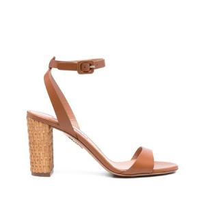 25 FW 아쿠아주라 선시커 우븐 블록 레더 샌들 85mm SSKMIDS0CWK TP441874564