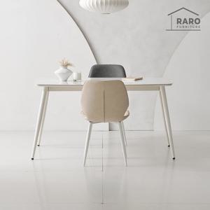 라로퍼니처 모리스 24T 유광 1400 저소음 포세린 세라믹 4인 식탁 세트 (식탁+의자2)