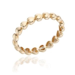 [로이드] 볼륨 하트 패턴 14k 미스링 LRS23007G