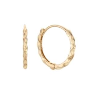 [로이드] 빈티지 컷팅 원터치링 14K골드 귀걸이 LOFH3048G