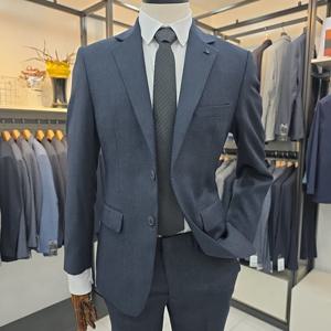 [트레몰로]남성 가을 겨울 울혼방 슬림 네이비정장셋트 TGNGA4F3