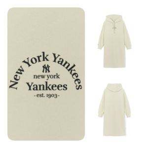 MLB 여성 베이직 후드 롱 원피스(3FOPB0154-50CRS)