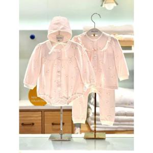 압소바 HK(아기선물)도리내의  바디슈트세트(모자) 25년겨울신상 (A2710625K)