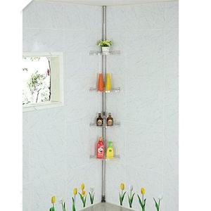 다용도 투명코너선반4단 코너선반 선반 공간활용 정리대 공간활용선반