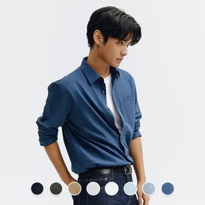 [지오다노]남자 044901 면100 포플린 긴팔셔츠