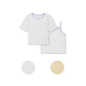 탑텐키즈 MKF3TC2101 여아 쿄니 포인텔 민소매 가디건 세트