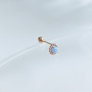 오팔하우스 14k 합성 오팔 피어싱 OPPKE6399