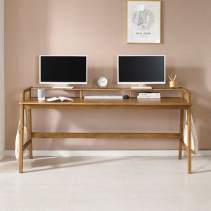 [착불배송] CZ2372 원목 선반 책상 1800x850 1color 1800책상 1800데스크 데스크 원목책상 선반책상 학생책상 컴퓨터책상 서재책상 수납책상