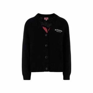 겐조 보크 플라워 가디건 블랙 남성 FF6 5CA744 3LA 99J