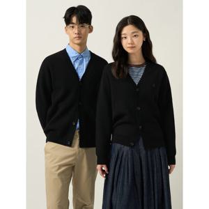 [빈폴멘] [Essential] 남녀공용 베럴비 카디건  블랙 (BC585AE105)