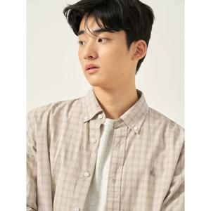 [빈폴멘] 미니 옴브레 체크 셔츠  베이지 (BC5864C14A)