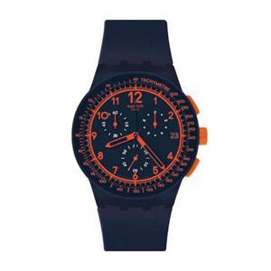 스와치 SUSN401 REBIRTH BLUE 남성 우레탄시계