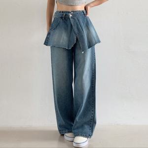 나야홍 / 아이우먼 어텐션데님스커트팬츠 LOV026M507 빅사이즈