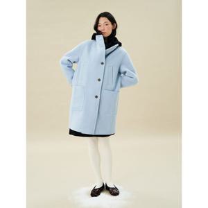 [빈폴레이디스]핸드메이드 밴드넥 코트 스카이블루 (BF4X30C09Q)