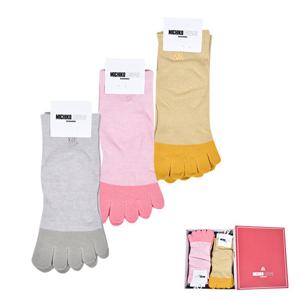 미치코런던 심플한 배색 숙녀 발가락 양말0015hw