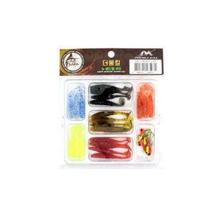 싸파 더블킬 뉴 쉐드웜 키트 민물 바다 낚시미끼