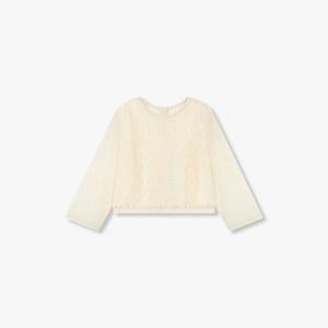 [지컷]크로셰 크루넥 블라우스(7215160101)