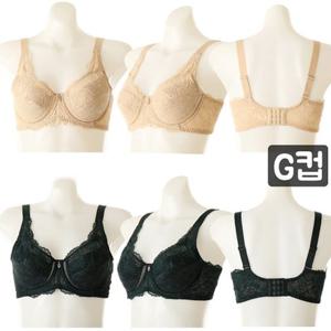 [비너스] 로맨틱 레이스 3단후크 풀컵 보정브라 VGBH150H G컵 등살보정 기능브라 빅사이즈브라 얇은패드