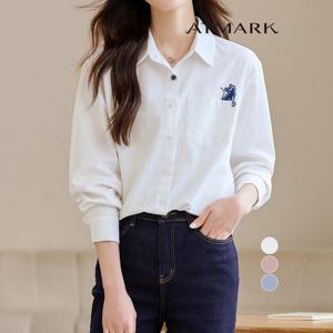 ATMARK (77까지)캣츠포켓레귤러카라셔츠_AA56SH006G