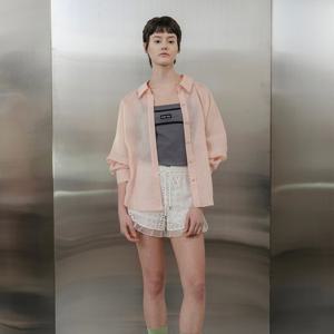 [쥬크]린넨 래글런 소매 박시 셔츠 Z252MSC037